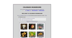 Desktop Screenshot of coloradomushrooms.com